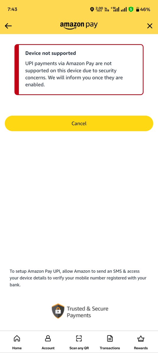 Let it be (@letitbe30842) on Twitter photo Recently I have changed my device, after that I can't use Amazon Pay on my new device. I'm trying from several weeks. Still Iy showing like this
<a href="/amazonIN/">Amazon India</a> <a href="/amazonpay/">Amazon Pay</a> Recently I have changed my device, after that I can't use Amazon Pay on my new device. I'm trying from several weeks. Still Iy showing like this
<a href="/amazonIN/">Amazon India</a> <a href="/amazonpay/">Amazon Pay</a>