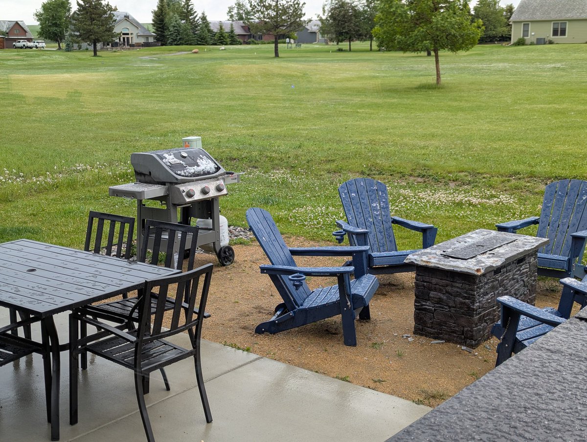 GM everyone. I'm out in Red Lodge, MT this week. June 22 and we have some snow on the ground this morning. But, the weather is supposed to get better as the week progresses.
