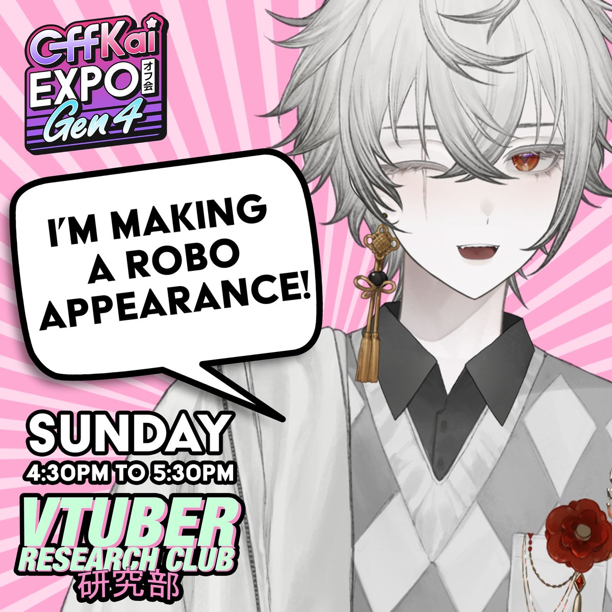 kaissics_walker's tweet photo. Huge thanks to @VTResearchClub that I'm able to roam around #OffKaiExpo2025 as a Robot for the first time! 

Even though it'll be near the end of the convention, I hope to be able to meet some familiar faces! 

#OffKaiExpoGen4 
SUN 
4:30PM - 5:30PM 

#vtrc #vtresearch #Kaissics