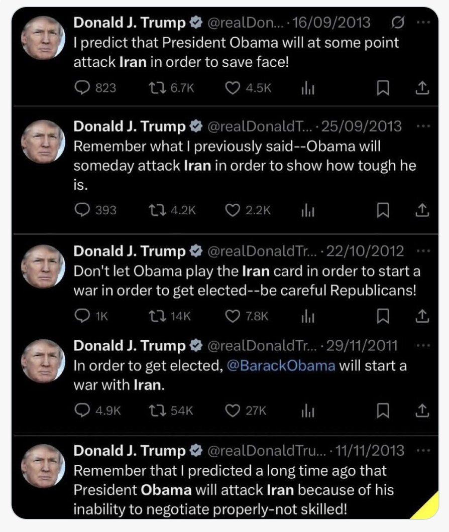 <a href="/GordonFielden/">Gordon Fielden</a> <a href="/Keir_Starmer/">Keir Starmer</a> Doubting Trump notified Keir Starmer as he didn't even notify the US Congress.

Now America is fighting Israel's wars, led by a lunatic trying to "save (his own) face."