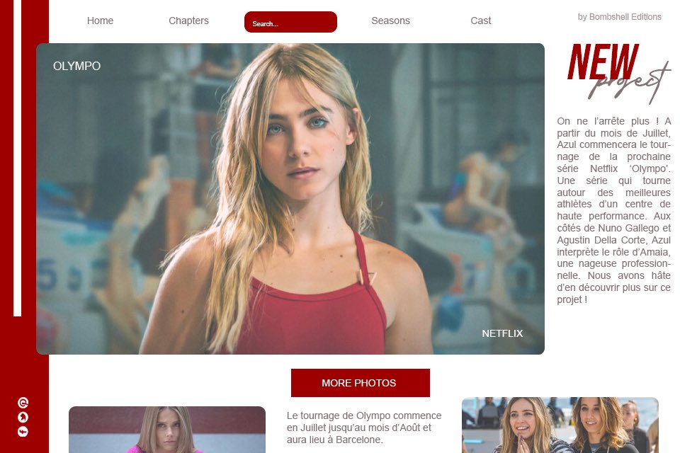 ⁣
               
                          ›                          from azul's fansite
                          New project alert  !  Azul  will  be
                          portraying Amaia in  new  N*tflix
                          project 'Olvmpo'
         
     ⁣