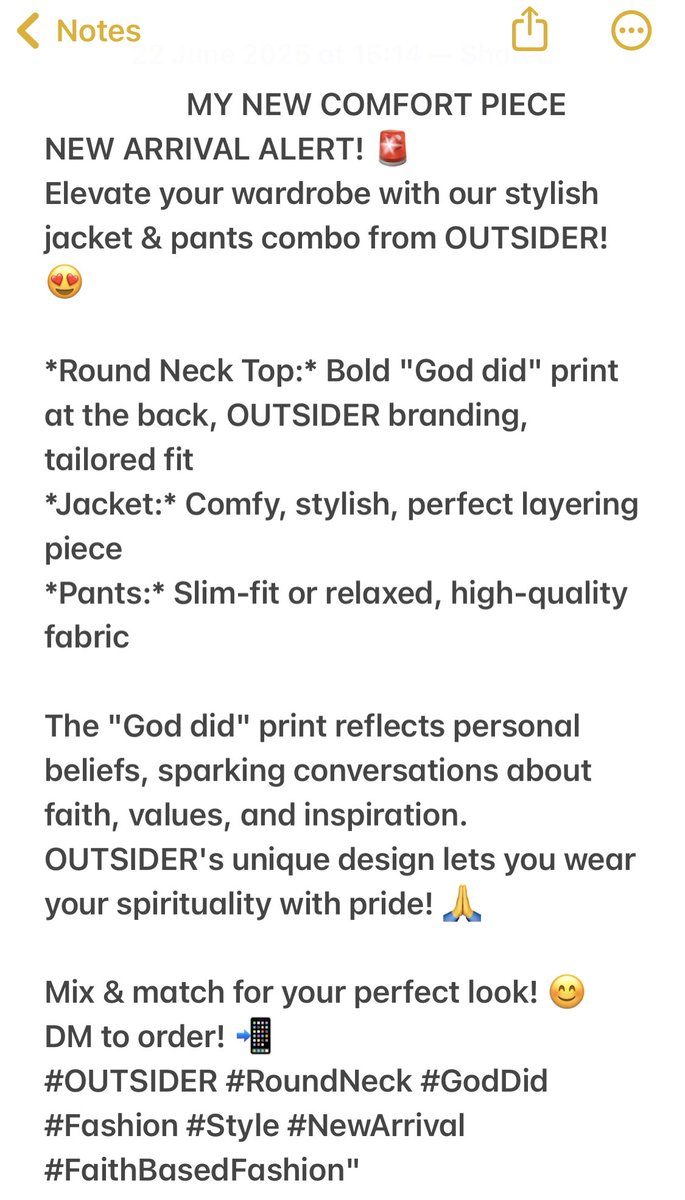 emmycouture042's tweet image. Mix &amp;amp; match for your perfect look! 😊 DM to order! 📲
#OUTSIDER #RoundNeck #GodDid #Fashion #Style #NewArrival #FaithBasedFashion 🕊️❤️