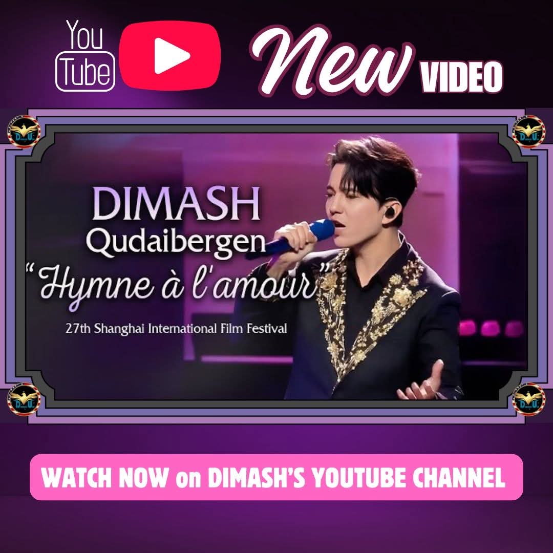 NEW VIDEO on Dimash’s YouTube channel!🎉

Love is in the air as #Dimash shows off his beautiful opera technique during the 27th Shanghai International Film Festival with his performance of "Hymne á l'amour"❤️
🎥
youtu.be/M8rUFjQ5qPE?si…

<a href="/dimash_official/">Dimash Qudaibergen</a>
#music
#weloveyouintheusa