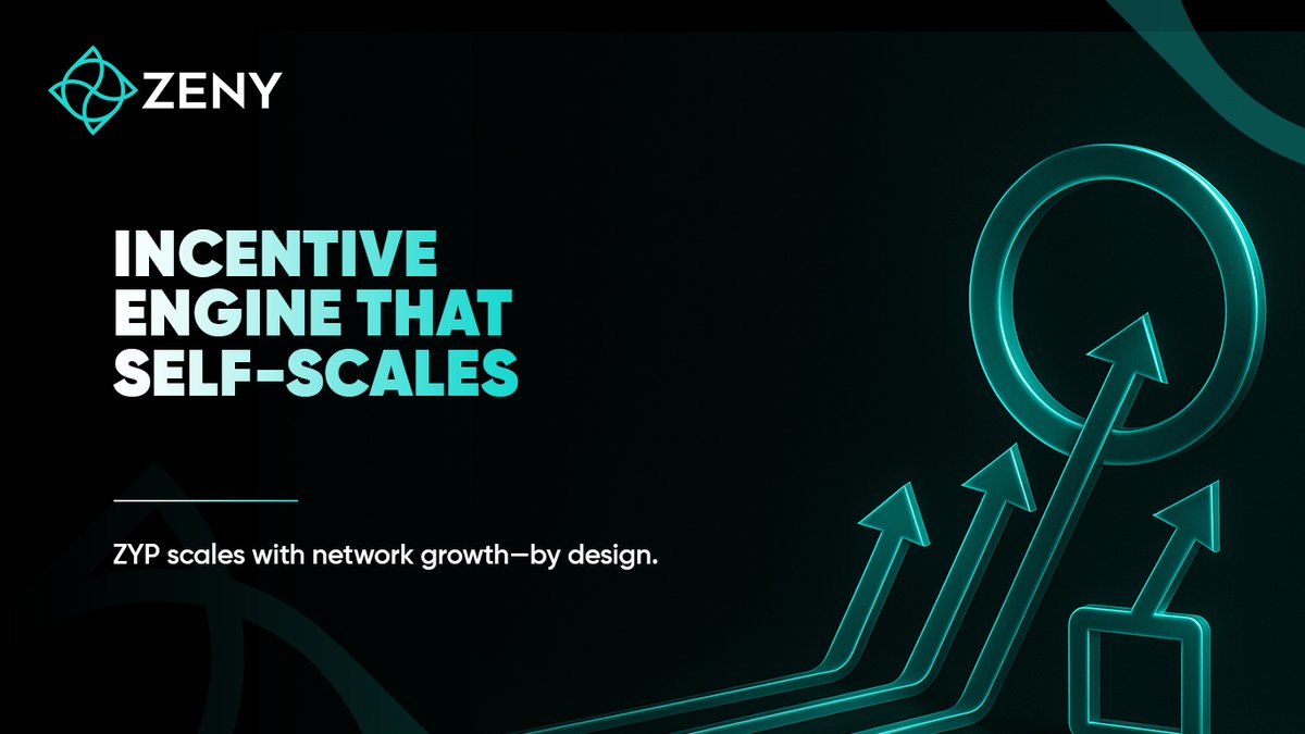 zenyprotocol's tweet photo. More users minting? Faster unlocks. ⏩
#ZENY’s algorithmic release responds to real ecosystem momentum.
More apps integrating? Greater #ZYP utility. 🌐
Every addition strengthens the loop of engagement, rewards, and liquidity.
ZENY scales as the network grows. 📈 https://t.co/I4wOqRBlyq