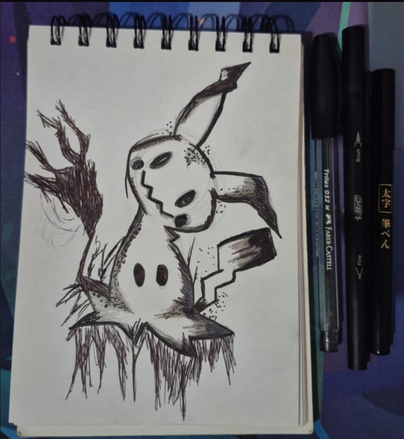 Só um rabisquinho de madrugada usando a caneta bic.