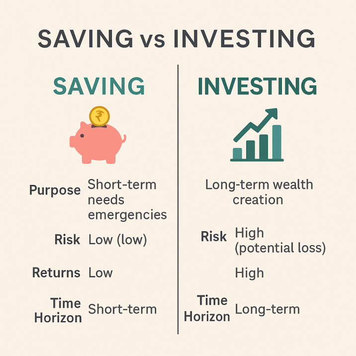 IndianKClub's tweet photo. Saving vs Investing: Key differences and When to choose saving and investing, full details.

#Upsc #Finance #GK #GyanPulse #Education 

https://t.co/Ba0nyCBAMW https://t.co/lHCLLPlu0l