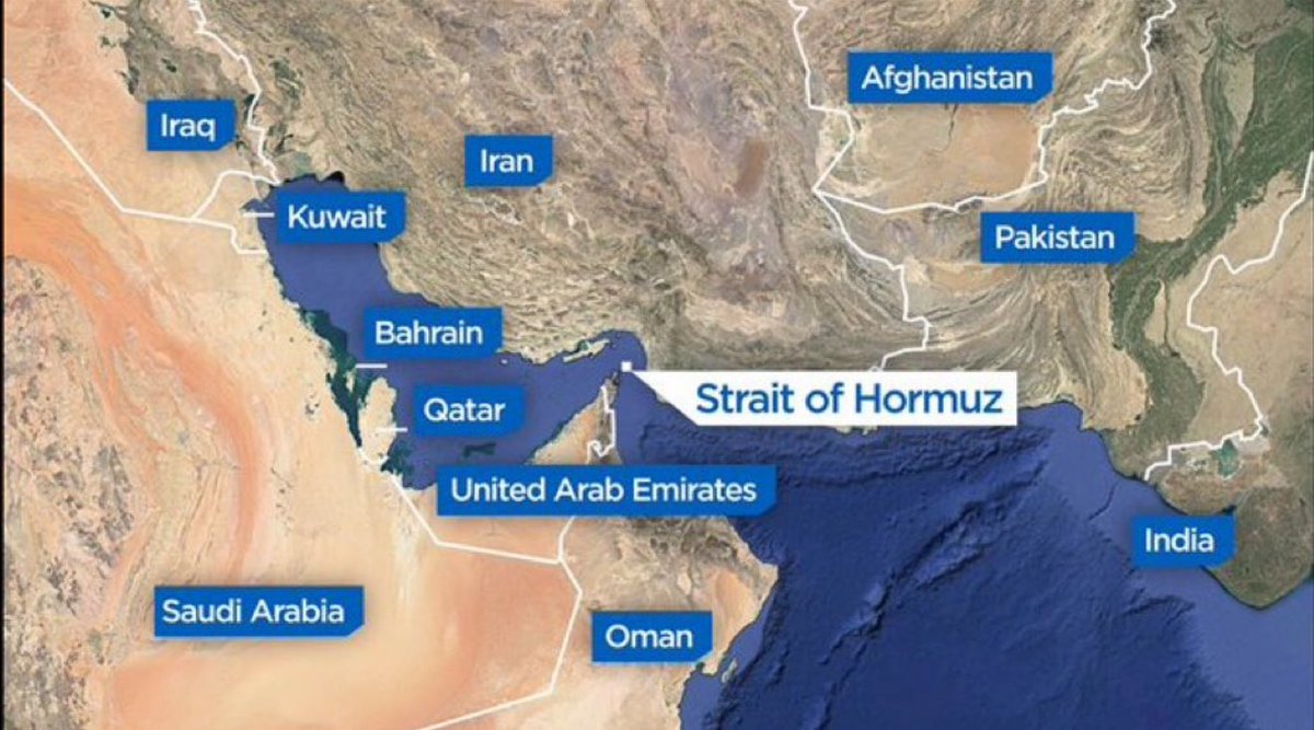defencecapsule's tweet photo. BIG BREAKING NEWS 🚨
Iran's parliament approves closure of Strait of Hormuz after US strikes 😱

Crude Oil Price is expected to rise globally. It is one of the world’s most critical energy chokepoints.

Around 20% of the World's oil and gas supply passes this narrow channel daily https://t.co/CbnOAVl5ej