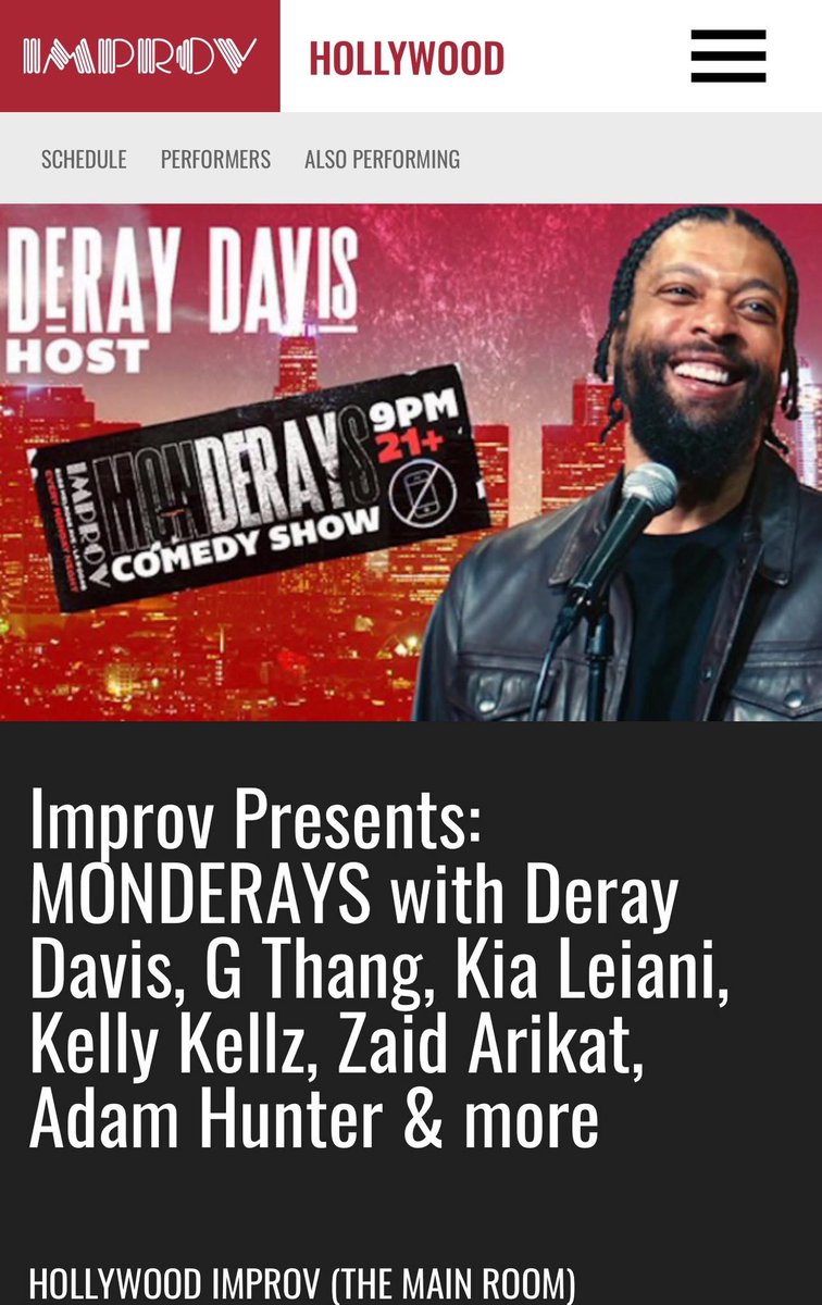 Play Time Over This The BIG LEAGUE 🏟️🐐😤
TICKETS🎟️HERE improv.com/hollywood/even…