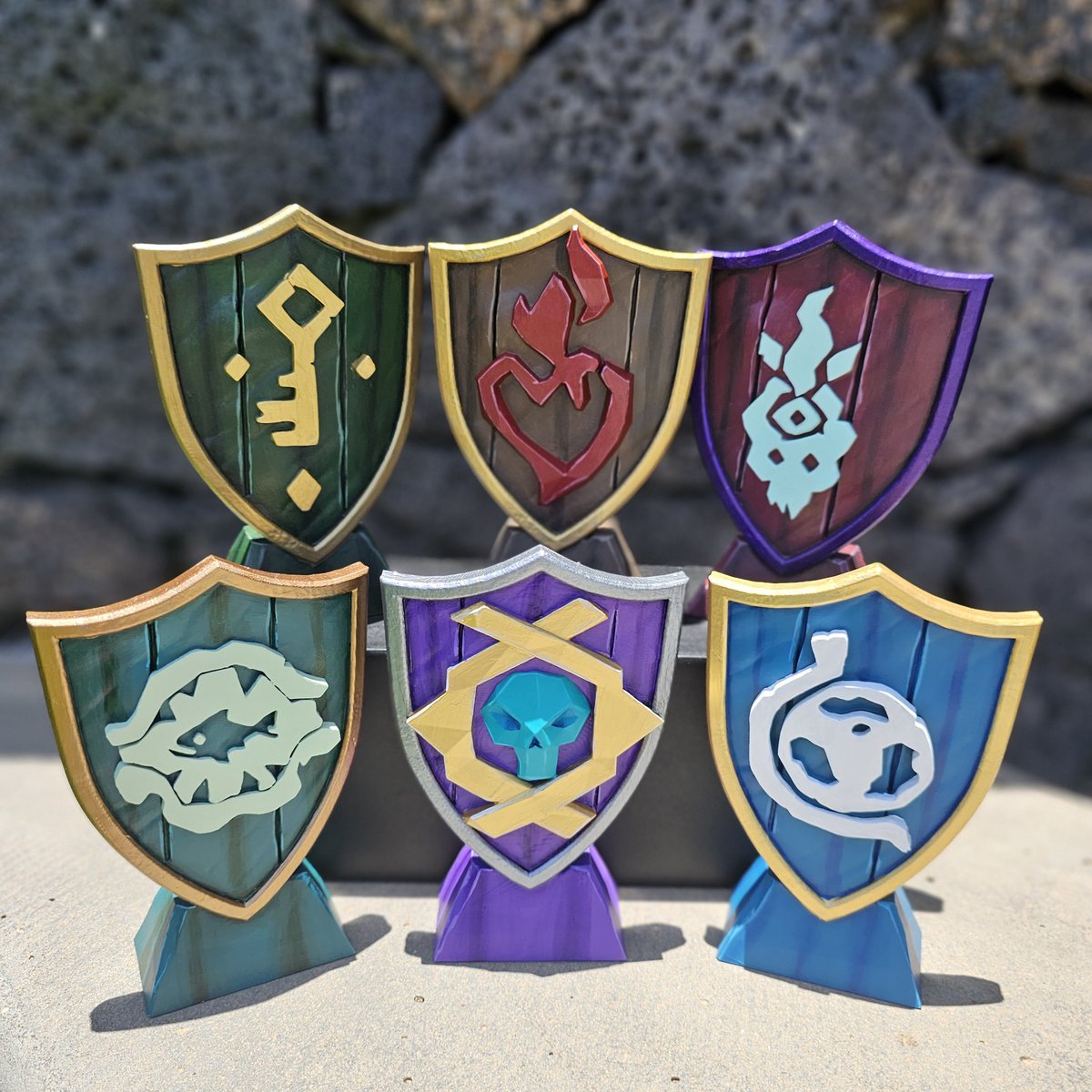 How cool did these turn out?! I LOVE the Hunters Call one 😍

Which is your favourite? 
#SeaOfThieves #BeMorePirate #SoTFest