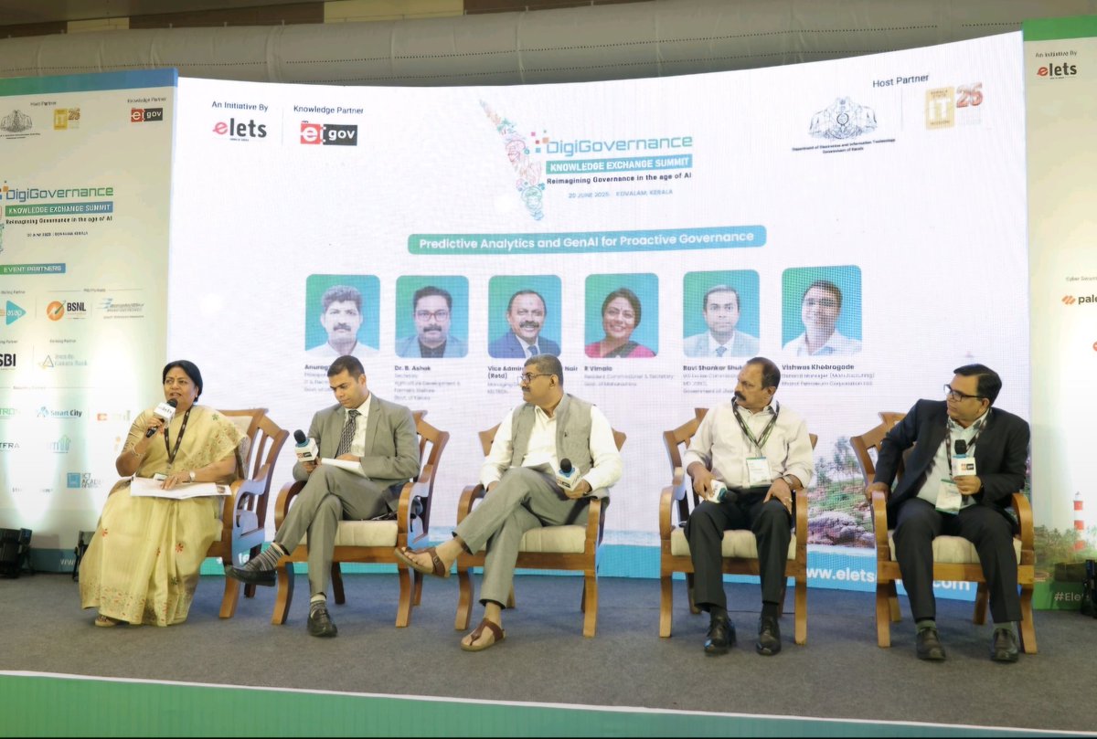R.Vimala IAS (@vimshine) on Twitter photo Honoured to speak at #eletsdigigovernance Summit on Predictive Analytics & #GenAI with insights from Mr.Anurag Yadav,IAS,UP, Vice Adm.Sreekumar Nair, Mr. Ravi Shankar Mishra, Jharkhand & Mr. Khobragade <a href="/BPCLimited/">Bharat Petroleum</a>
Shared Maharashtra’s strides via State Data Centre & TechWari Honoured to speak at #eletsdigigovernance Summit on Predictive Analytics & #GenAI with insights from Mr.Anurag Yadav,IAS,UP, Vice Adm.Sreekumar Nair, Mr. Ravi Shankar Mishra, Jharkhand & Mr. Khobragade <a href="/BPCLimited/">Bharat Petroleum</a>
Shared Maharashtra’s strides via State Data Centre & TechWari