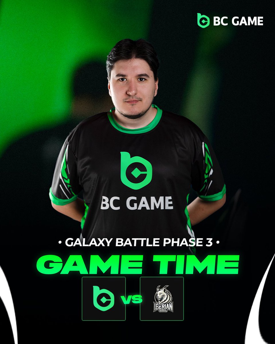BC.Game Esports (@bcgameesports) on Twitter photo Time to game again! Galaxy Battle Phase 3 Quarter Finals starting soon π«‘
βοΈ <a href="/BCGameEsports/">BC.Game Esports</a> vs. <a href="/IberianSoul/">Iberian Soul</a>
π
Sunday, June 22, 16:30 CEST, BO3
πΊ kick.com/galaxy_esports
#BCGAME Time to game again! Galaxy Battle Phase 3 Quarter Finals starting soon π«‘
βοΈ <a href="/BCGameEsports/">BC.Game Esports</a> vs. <a href="/IberianSoul/">Iberian Soul</a>
π
Sunday, June 22, 16:30 CEST, BO3
πΊ kick.com/galaxy_esports
#BCGAME