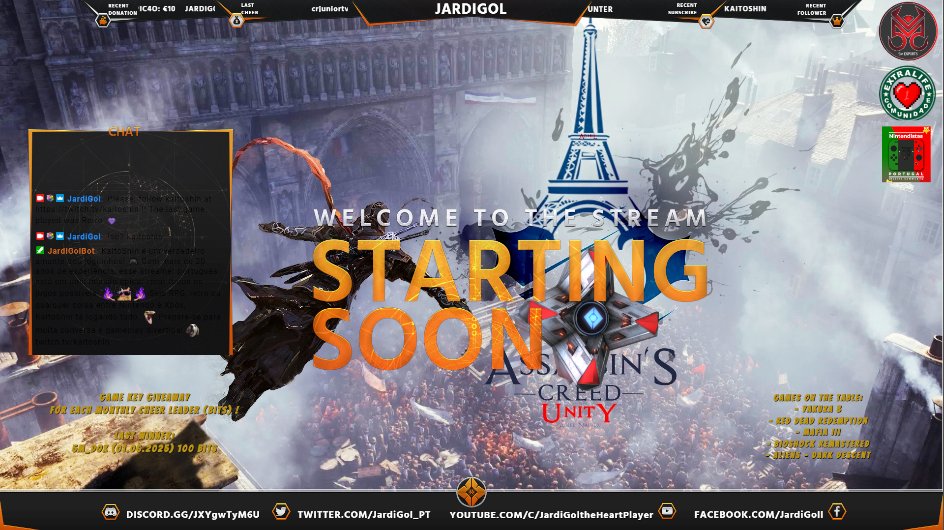 Jardi-Gol the Player (@jardigol_pt) on Twitter photo Hello.
I'm starting my LIVE at twitch.tv/jardigol and I'm going to play New Super Assassin's Creed - Unity and other games. Feel free to come give me a support watching the Stream. Ty.
#acunity #jardigol #twitch #streamer #gamer #gaming #videogames #walkthrough <a href="/5M_Esports/">5M ESPORTS</a> Hello.
I'm starting my LIVE at twitch.tv/jardigol and I'm going to play New Super Assassin's Creed - Unity and other games. Feel free to come give me a support watching the Stream. Ty.
#acunity #jardigol #twitch #streamer #gamer #gaming #videogames #walkthrough <a href="/5M_Esports/">5M ESPORTS</a>