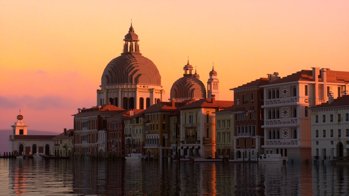 Hschen40215176's tweet image. Venice 
built on @Pixelbiester 
render by @TheBiome1  
#Minecraft #minecraft建築コミュ #Minecraftbuilds