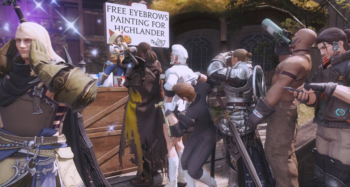 Krile is helping out the highlanders with their eyebrow problem.
#GPOSERS - #FFXIVScreenshots - #ReShade - #Krile