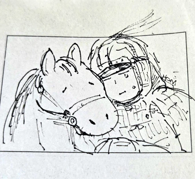 いにしえのお馬さんとあるじ
どうして泣くのだろう 