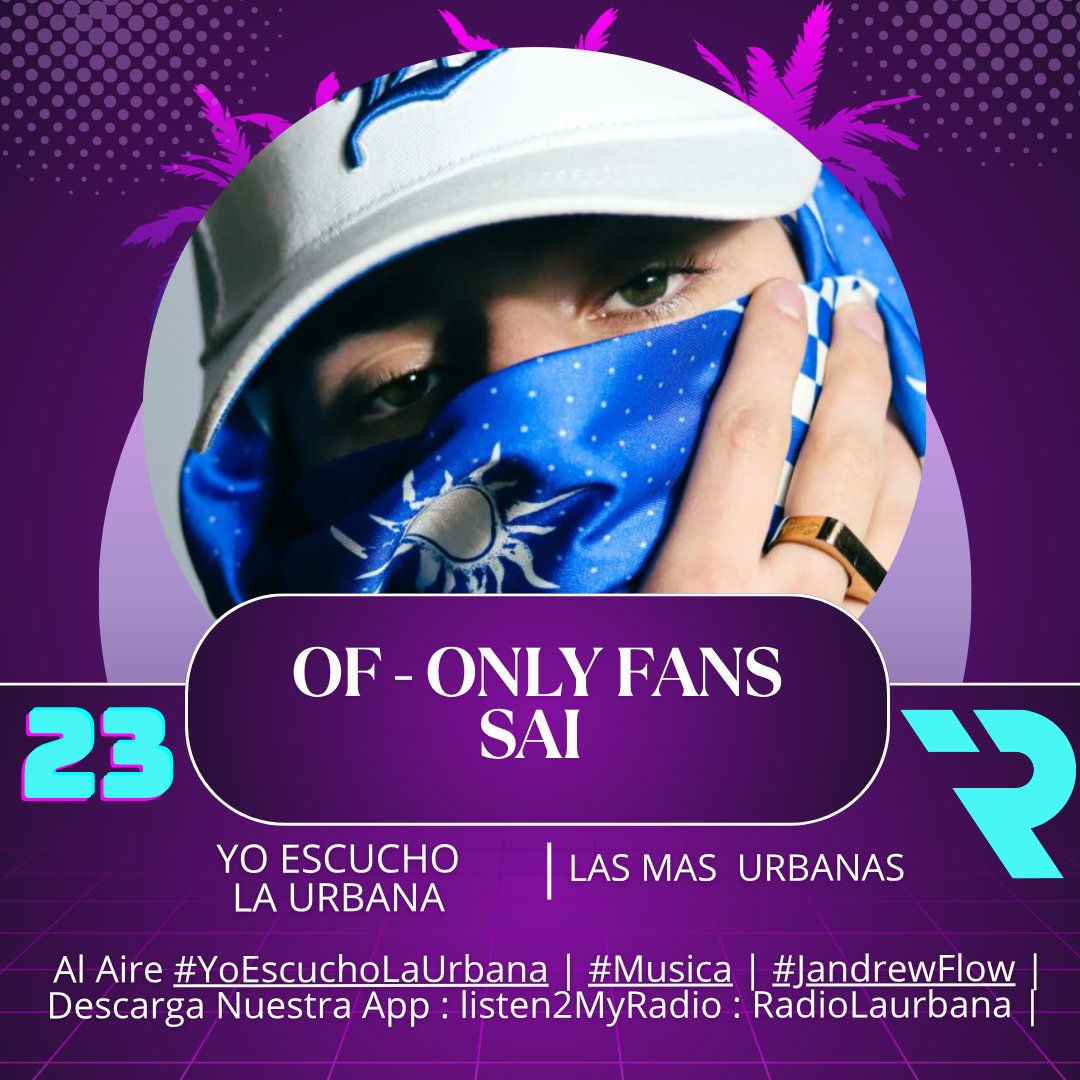 laurbanacol's tweet photo. 23 #Of - #OnlyFans - #SAI
Al Aire #LasMasUrbanas De #LaUrbana
#YoEscuchoLaUrbana | #Musica | #JandrewFlowAlAire Descarga La App : #Listen2MyRadio - #RadioLaUrbana
#TopMusical #RankingRadio #Radio | @simontrujillor9 @DiegoTrujilloD https://t.co/6wqDi5DiRE