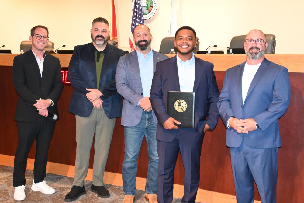 June 19, 1865 marks the end of slavery in the U.S. The City of Parkland City Commission issued a Juneteenth proclamation to Parkland Somerset Academy teacher Andrew Ramsarran, at the 6.18 Commission meeting. An award-winning artist, Ramsarran created Somerset's drama program.