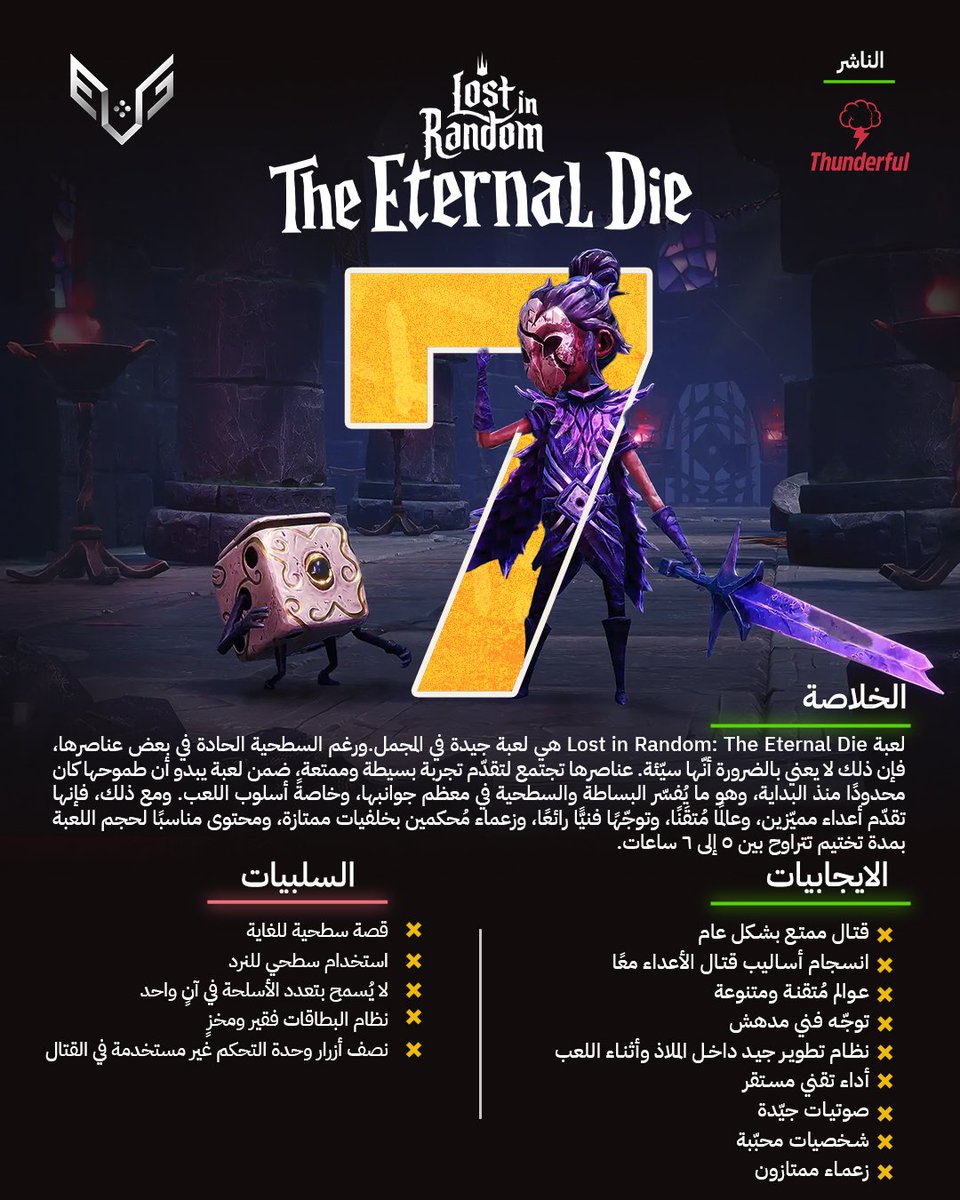 Eternal Games (@1eternalgames) on Twitter photo 📜| مراجعة لعبة Lost in Random: The Eternal Die 🎲
المراجع: <a href="/agemappp/">خالد</a>
المصمم: <a href="/darkzayni/">Hassan Zayni #IstandwithPalestine</a>
—————————
<a href="/Thunderfulgames/">Thunderful Games ⚡</a> 📜| مراجعة لعبة Lost in Random: The Eternal Die 🎲
المراجع: <a href="/agemappp/">خالد</a>
المصمم: <a href="/darkzayni/">Hassan Zayni #IstandwithPalestine</a>
—————————
<a href="/Thunderfulgames/">Thunderful Games ⚡</a>
