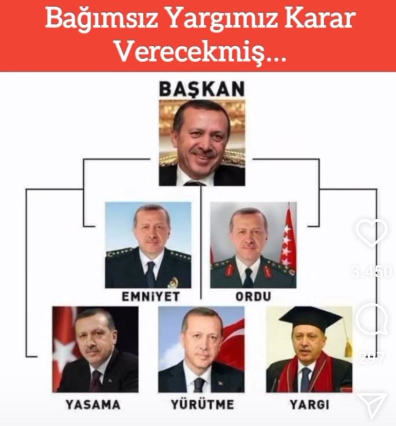 Al sana hukuk devleti
Sonra diktatör deyince kızıyorsunuz