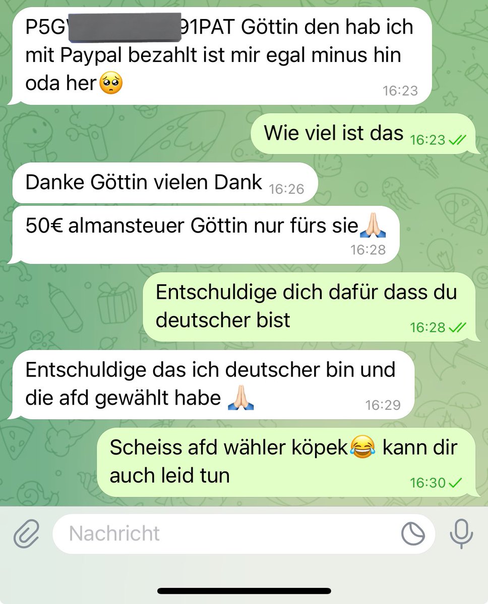Deutsche in 2025 be like pt 2 
Wie peinlich ihr seid er hat noch die Afd gewählt und jz drückt er Almansteuer an mich ab😂😂