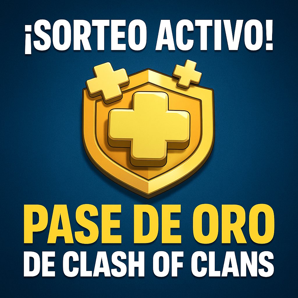 🎁 NUEVO SORTEO

🏆 x1 Pase de Oro de Clash of Clans

Requisitos:
✅ Seguir a  <a href="/devcarpodi/">PG Carpodi</a>
✅ Seguir a <a href="/CoCHispanus/">Clash of Clans || Hispanus</a> 
✅ Repost + Menciona 2 amigos

💰Ganador se dara el dia martes, 2 de julio. ¡Suerte a todos!