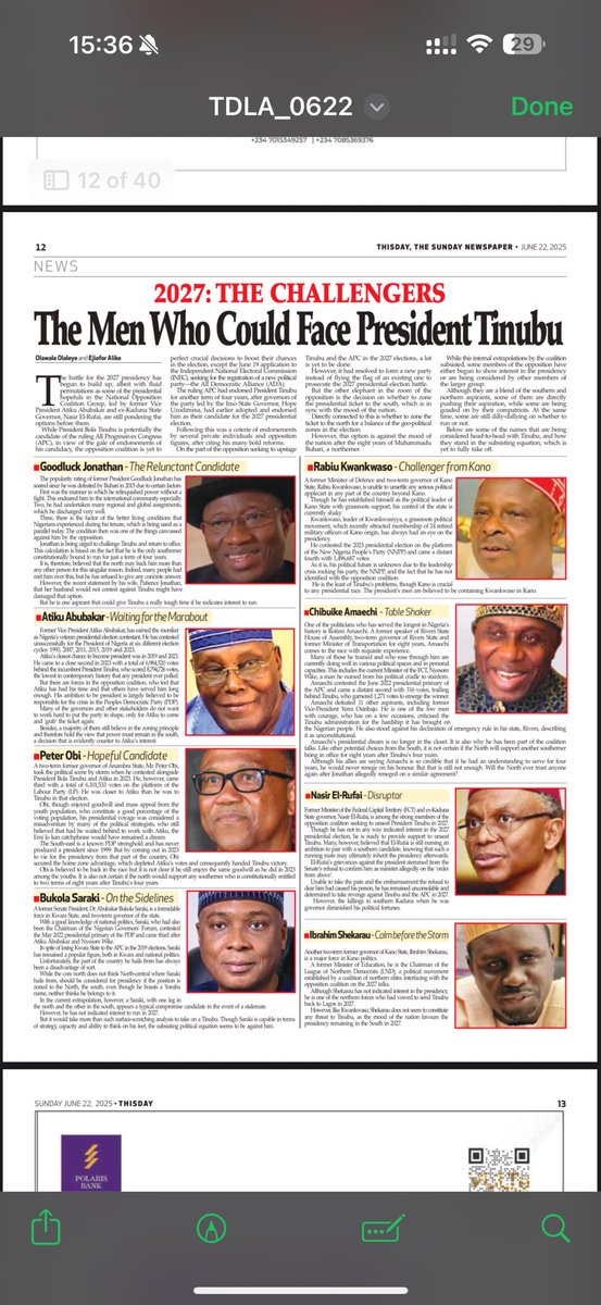Can Any of these men beat President Tinubu in an election