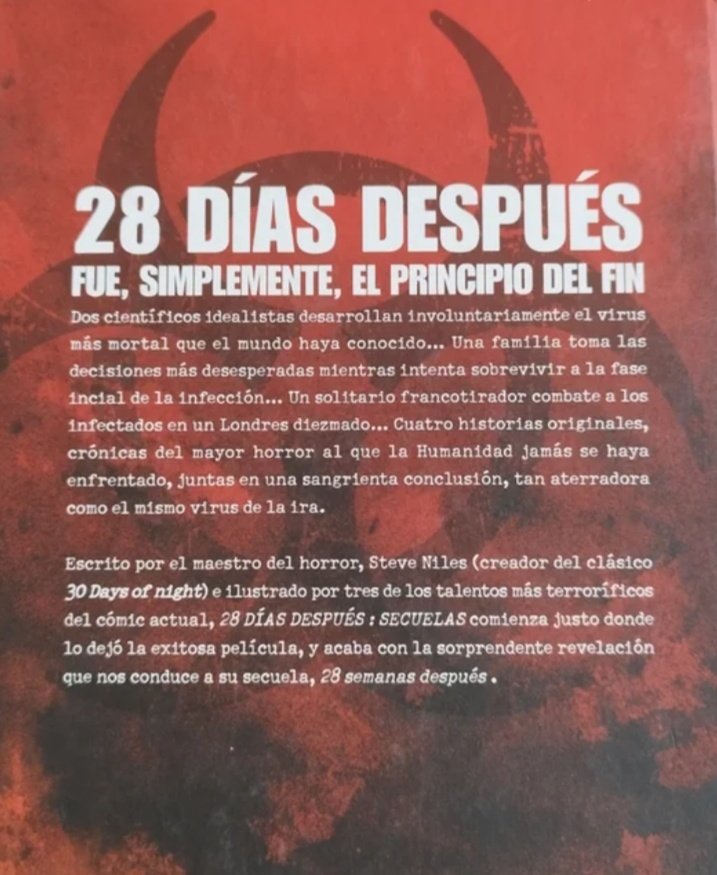 Tras el estreno de #28YearsLater es un buen momento para recordar los cómics publicados tras el estreno de 28 Días Después y 28 Semanas Después, auténticas joyas.