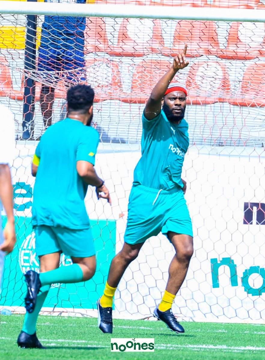 THE MACHINE IS COMING!!!

Odumodu scores for green team at the #NoOnesxTEF Charity Match.