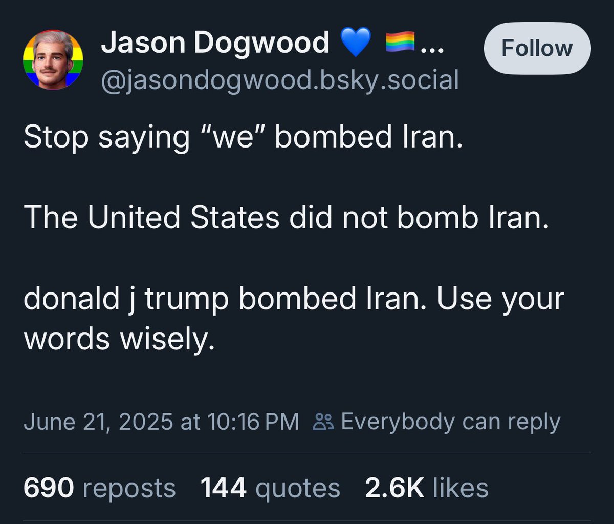 If there waas ever a time where words matter, that time is now.