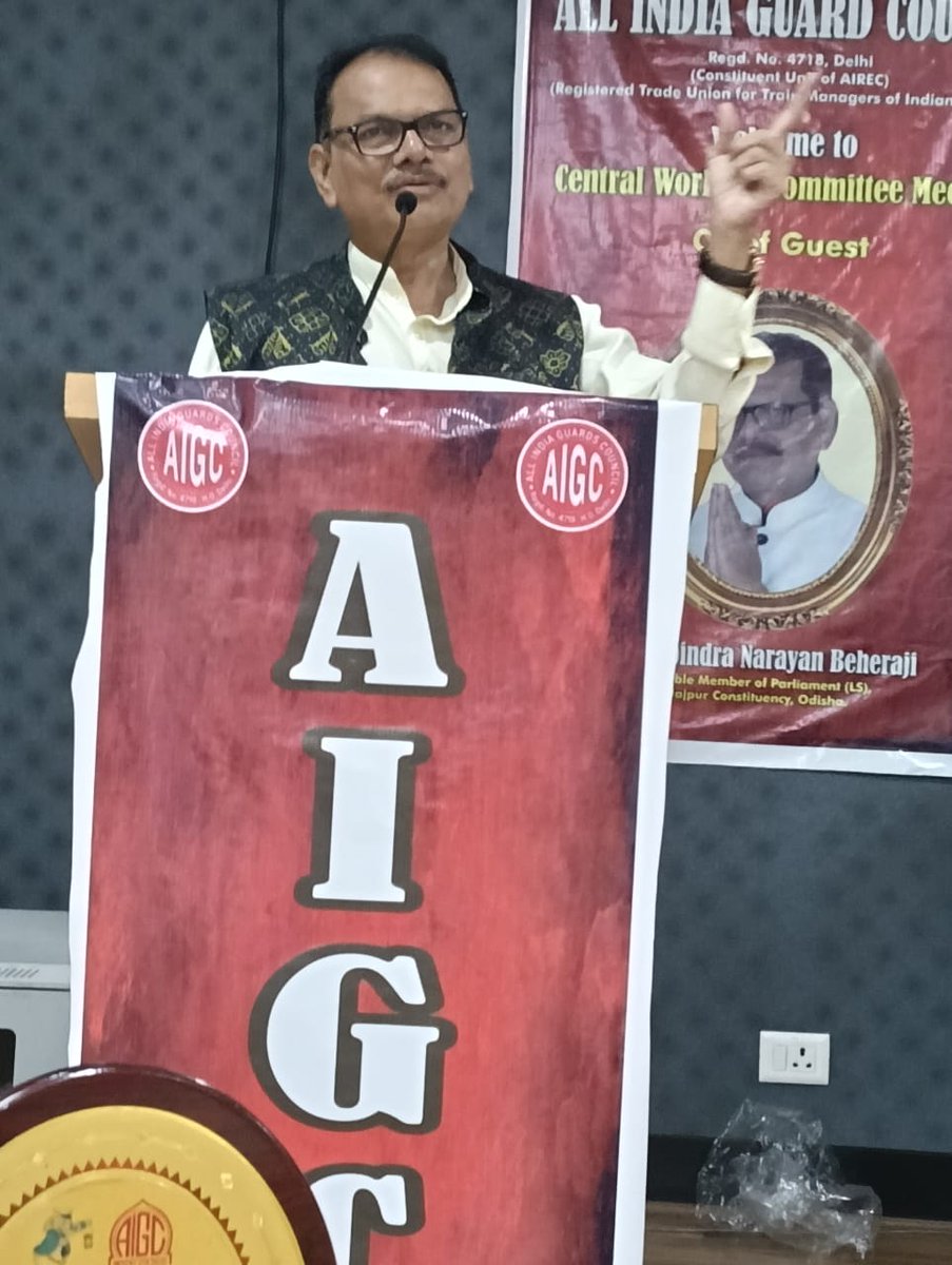 AIGC_OFFICIAL@IR (@aigc_official) on Twitter photo On 22nd June 2025
Dr. Rabindra Narayan Behera, Hon’ble Member of Parliament,
addressed the Central Working Committee (CWC) Meeting of AIGC
at Surjit Singh Bhawan, New Delhi.
<a href="/RailMinIndia/">Ministry of Railways</a>
<a href="/AshwiniVaishnaw/">Ashwini Vaishnaw</a> On 22nd June 2025
Dr. Rabindra Narayan Behera, Hon’ble Member of Parliament,
addressed the Central Working Committee (CWC) Meeting of AIGC
at Surjit Singh Bhawan, New Delhi.
<a href="/RailMinIndia/">Ministry of Railways</a>
<a href="/AshwiniVaishnaw/">Ashwini Vaishnaw</a>