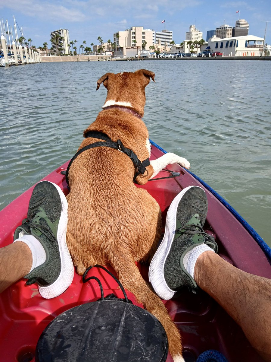 Lindsey chillaxing on her kayak after swimming in the ocean all morning 😁