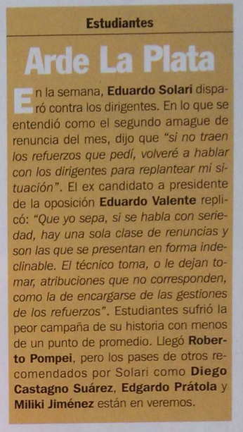 datazopincha's tweet image. Julio 2000, 10 días después de zafar milagrosamente de jugar la Promoción. Finalmente en ese mercado de pases llegaron Acciari, Aguilar, Bezombe, Fúriga, Galletti, Hanuch, Misetich, Pompei y Prátola. 
Solari se fue tras la 2º fecha