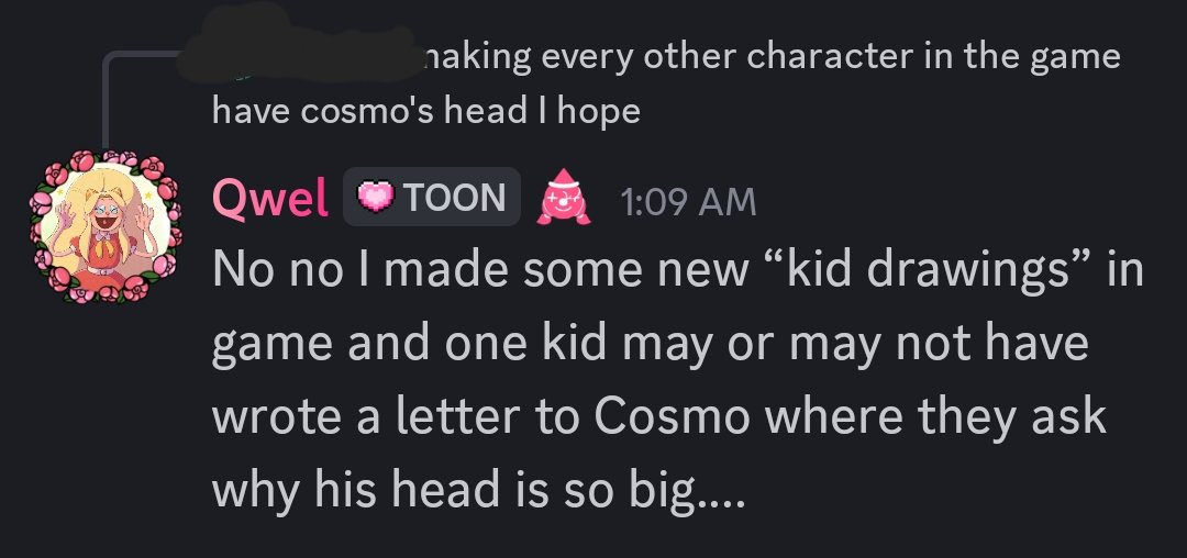 We're getting more kids drawings, some of being for characters that aren't mains!! I'm very excited to see them!!