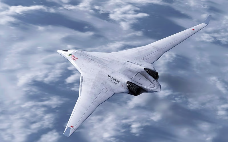 🇷🇺 Görseldeki uçak, Rusya’nın uzun menzilli hayalet bombardıman uçağı PAK DA. 2027’ye kadar hizmete girmesi planlanıyor.