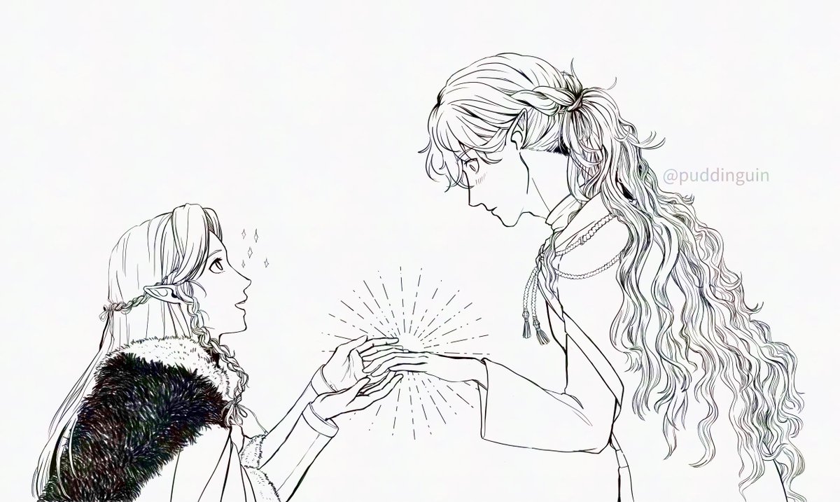 puddinguin's tweet photo. /dramatic wailing
they’re in love your honor!!
#russingon #silmarillion #fingon
#maedhros #russingonweek2025 https://t.co/B7b2mVpqIp