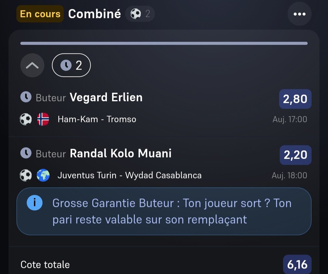 FooTipsPronos's tweet photo. Ticket complèté 🔥🔥🔥 https://t.co/l4WpIEd1xb