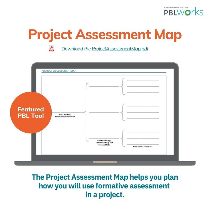 PBLWorks's tweet image. The Project Assessment Map (writable pdf) helps you plan how you will use formative assessment in a project!

Download this resource by heading to this link: bit.ly/3YYoqNn