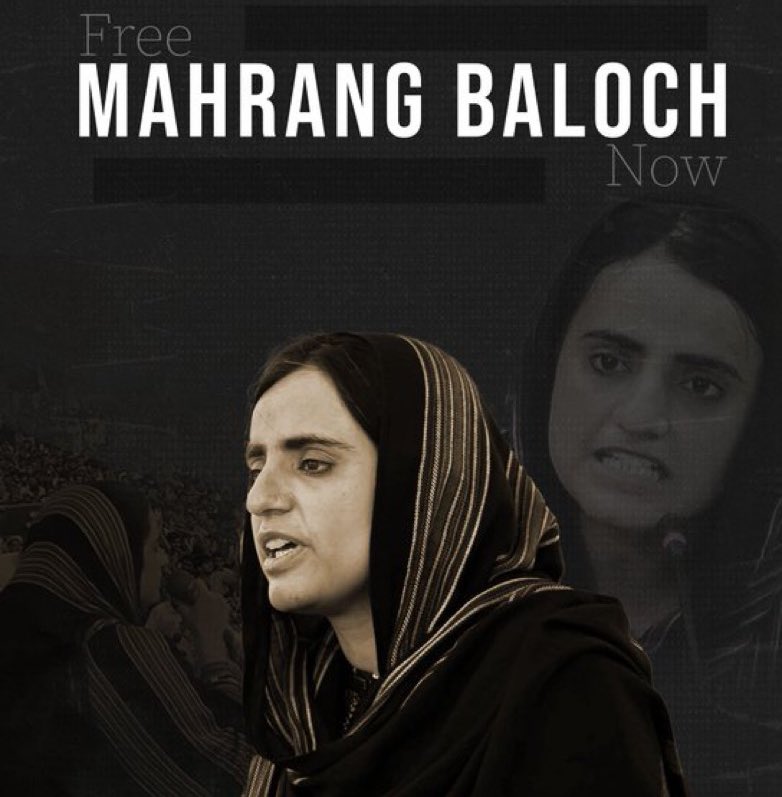 MahrangBaloch_'s tweet image. Three months have passed since the unlawful arrest of Dr. Mahrang. Despite no evidence presented, she remains in detention without legal justification. We call on HR Orgs & concerned individuals to demand the release of Dr. Mahrang & her fellow detainees.
#ReleaseBYCLeaders
