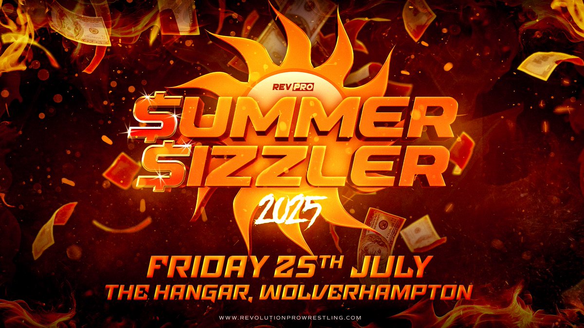Whilst we  are 10 minutes away from the 2025 Revolution Rumble (which you can watch live on revproondemand.com) we should probably reveal the details for our next flagship show SUMMER SIZZLER 2025. 

Mailing list pre-sale starts tomorrow at 7pm… keep your eyes peeled to the