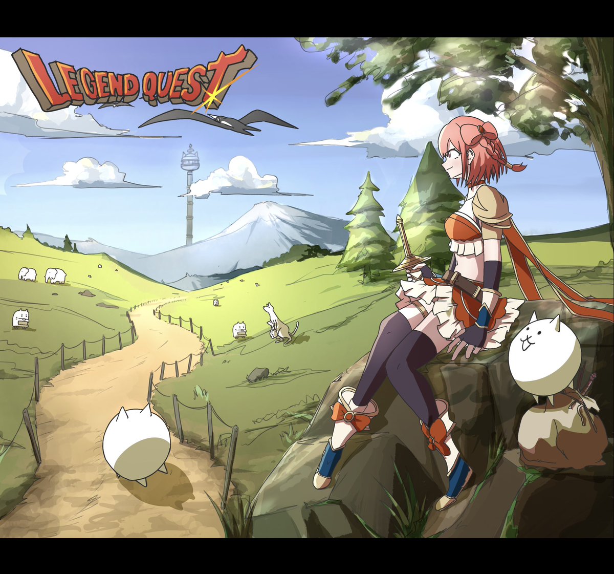 目指すはあの塔！#にゃんこ大戦争