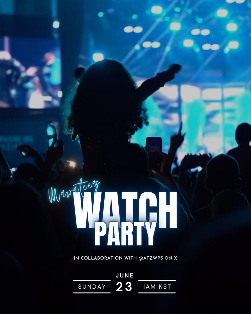 ATEEZMAD's tweet photo. [📢] LIGHTS ON : WATCH PARTY

ATINY, bring your snacks 🍿 The first anniversary schedule will start in an hour. Join us and @atzwps for a special watch party 🎬

🔗 https://t.co/sz7nNIagRw

BACK TO MAWATEEZ
#MAWATEEZ1stAnniversary #MAWATEEZ #ATEEZ #에이티즈 @ATEEZofficial https://t.co/tIbJ6x7XWP