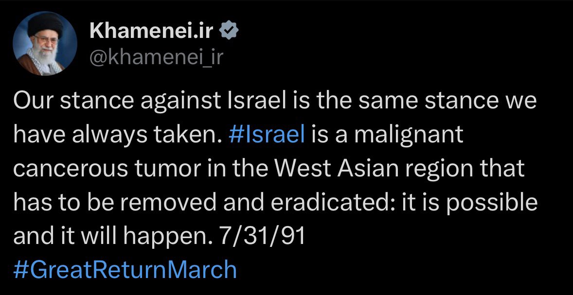 Het zal vast niet zo bedoeld zijn. En toch is het zo.

De oproep van de Groenlinks-PvdA fractie en Ayatollah Khomenei om geen onderdelen voor luchtafweer meer te leveren zijn identiek.

Dit terwijl de intenties van Khamenei met een open Israëlisch luchtruim bekend zijn..