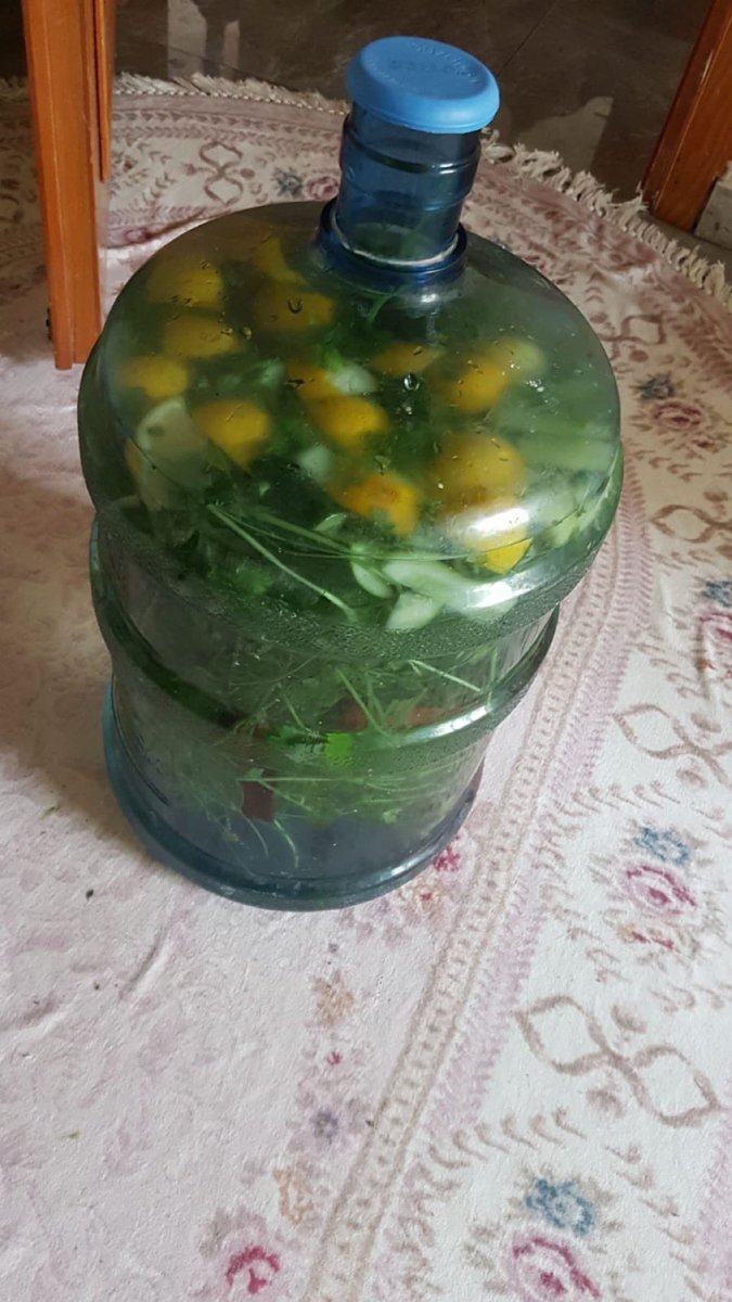 arkadaşım kilo aldı diye damacanayla detox suyu yapmış