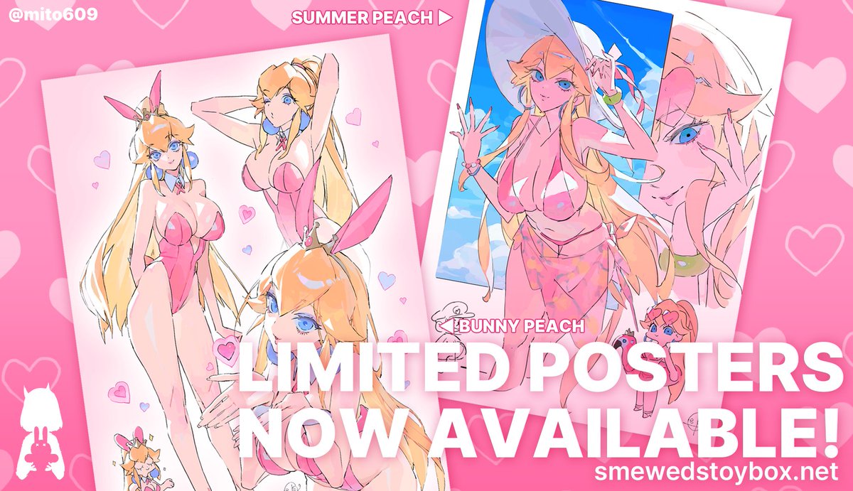 Mito609's tweet image. Hi! I'm excited to share a great opportunity from Smewed's toy box.
two of my peach illustrations are now available as posters! 🎉🍑
Check them out on the site if you're interested❤️
@SmewedsToyBox
Thank you for the support! ☺️💖