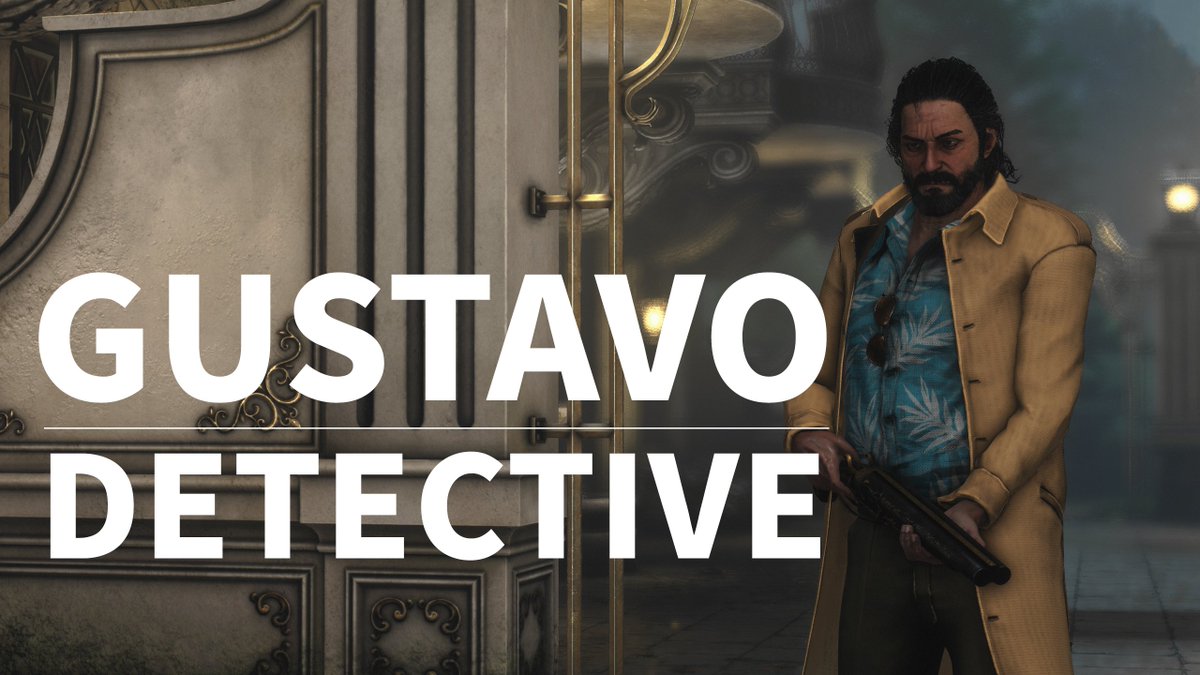 playkillerinn's tweet image. GUSTAVO / DETECTIVE
A legendary detective who once caught countless criminals. More than ten years have passed since his retirement—has he become nothing more than a grimy old drunkard? No, that can't be true. An invitation has come for him. He's still the real deal.
#KillerInn