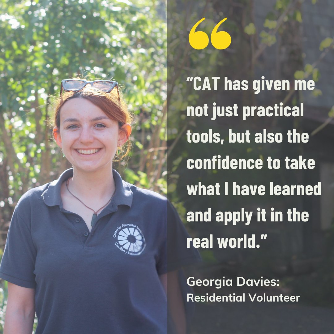 Applications are currently open for our next cohort of 6-month Residential Volunteers.

Become an integral part of the CAT family and explore woodland management, organic gardening and sustainable solutions in the wild and beautiful heart of Mid Wales.

cat.org.uk/volunteer