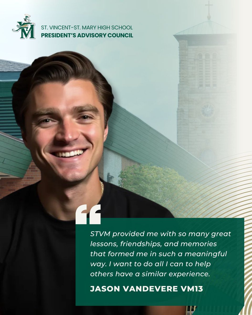 President Dave Vitatoe announces the new President’s Advisory Council — 15 alumni from the Classes of 2000–2025 supporting future Irish grads. 📣

This week, meet Jason VanDevere VM13 — author, speaker &amp; founder of Goal Crazy Ltd. 💡
#AdvisoryCouncil #IrishPride #ForeverIrish