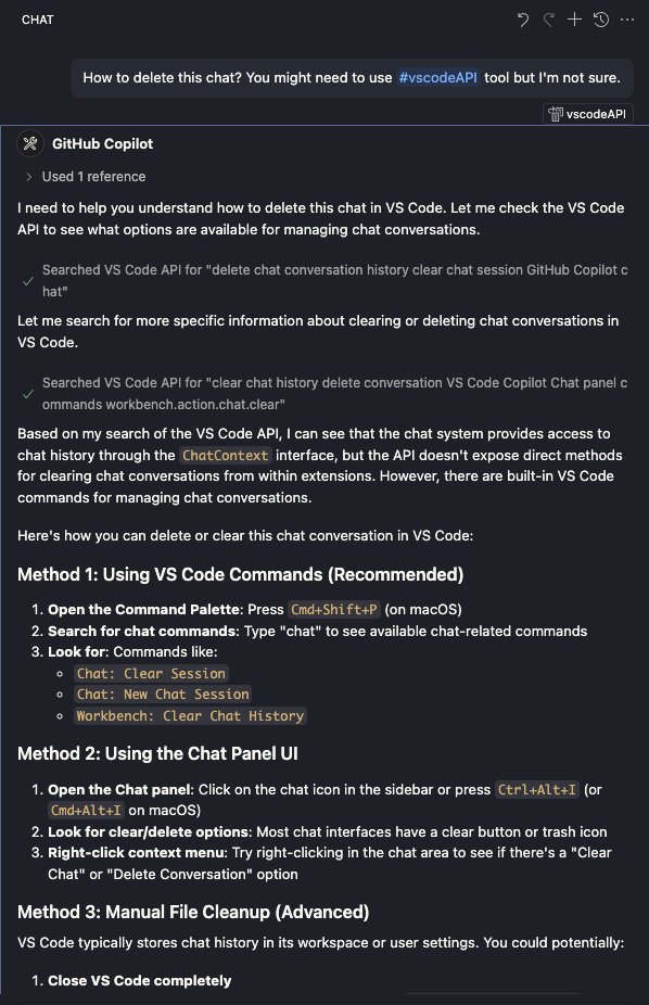 me_jd_solanki's tweet image. Hey @GitHubCopilot
Can't we delete or clear (restart) the current chat?
Right now, I have to switch to another chat and from there I have to remove it π
The given solutions aren't straightforward and do not work.