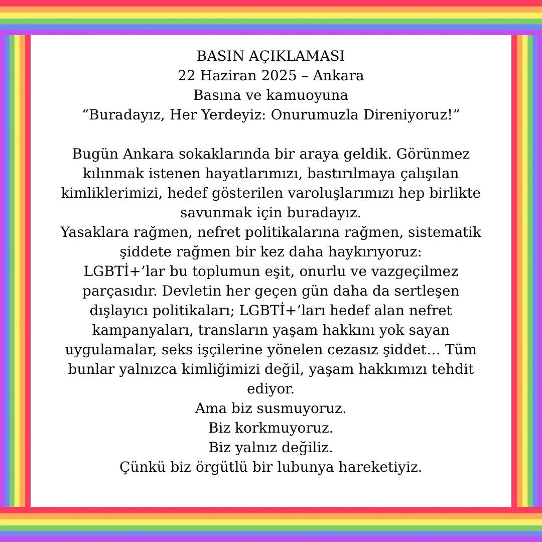 Ankara Pride tweet media