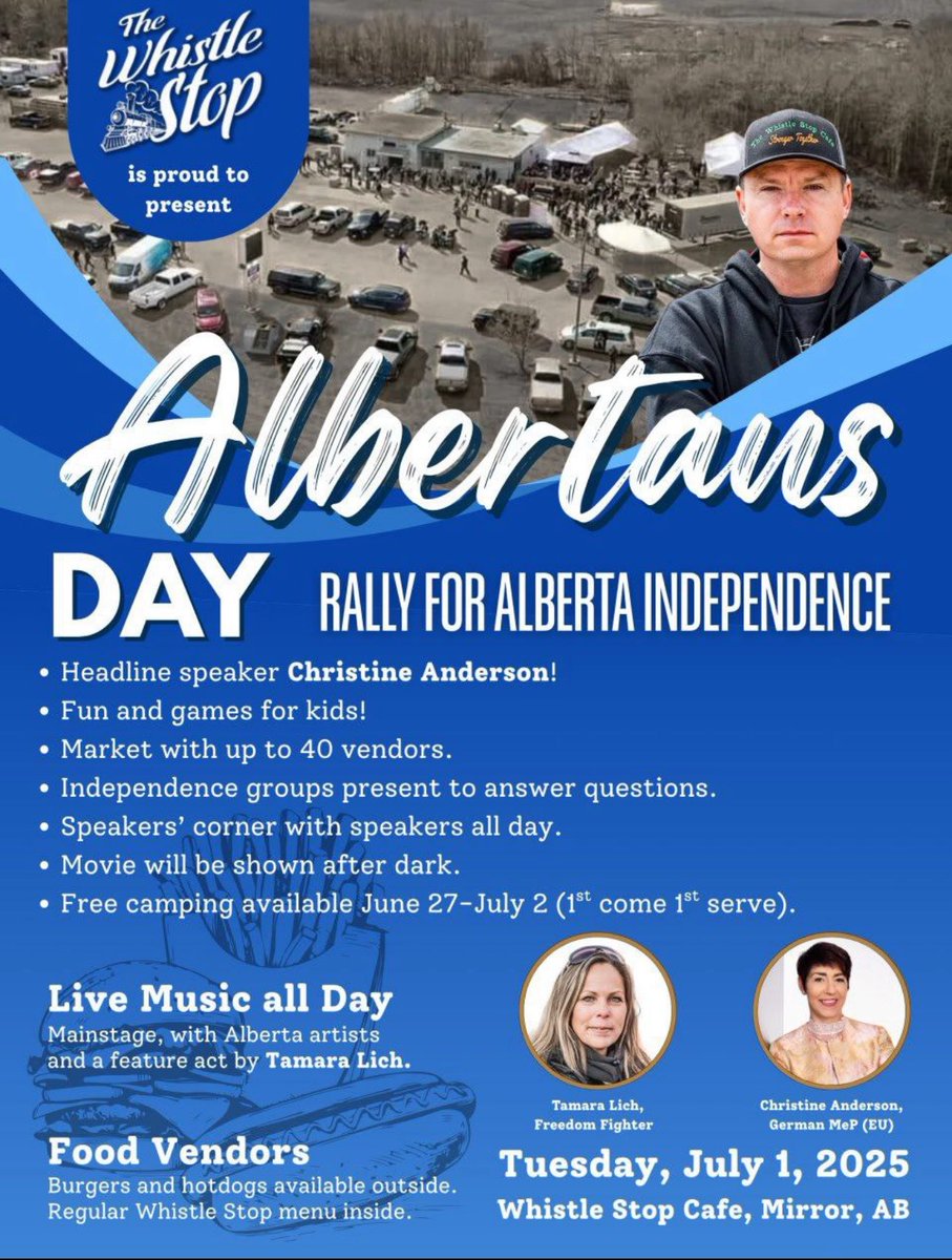 Sad but predictable that the Alberta separatists have to fly in a far right German politician to support their destructive cause.

I agree with <a href="/PierrePoilievre/">Pierre Poilievre</a> when he said “Frankly, it would be better if (Christine) Anderson never visited Canada in the first place. She and her